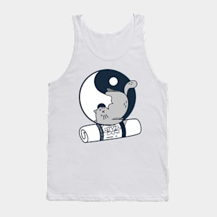 Yoga Cat Plain Tank Top